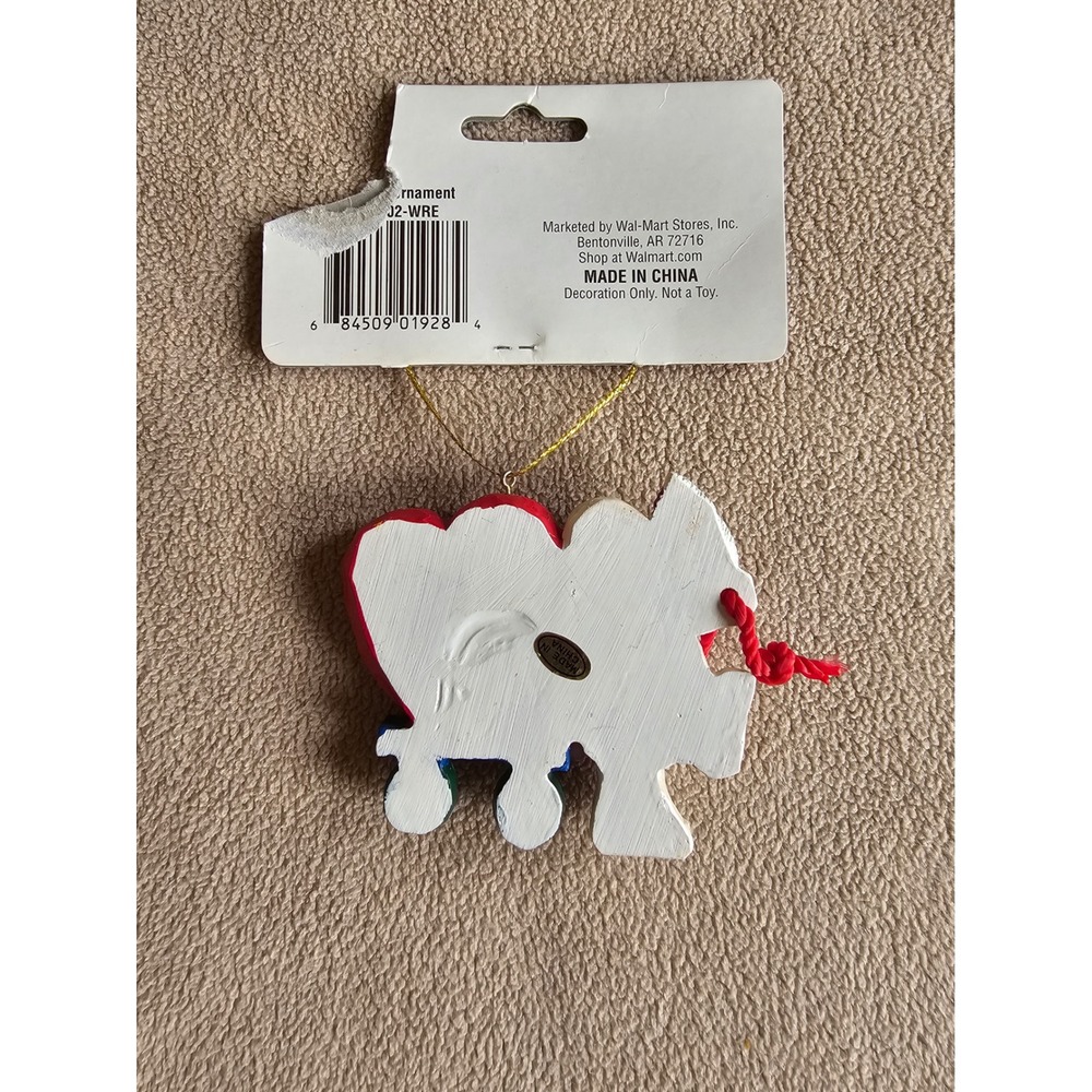 Holiday Time 'Teaching Is A Work Of Heart' Snowman Ornament Resin NWT - Picture 3 of 4
